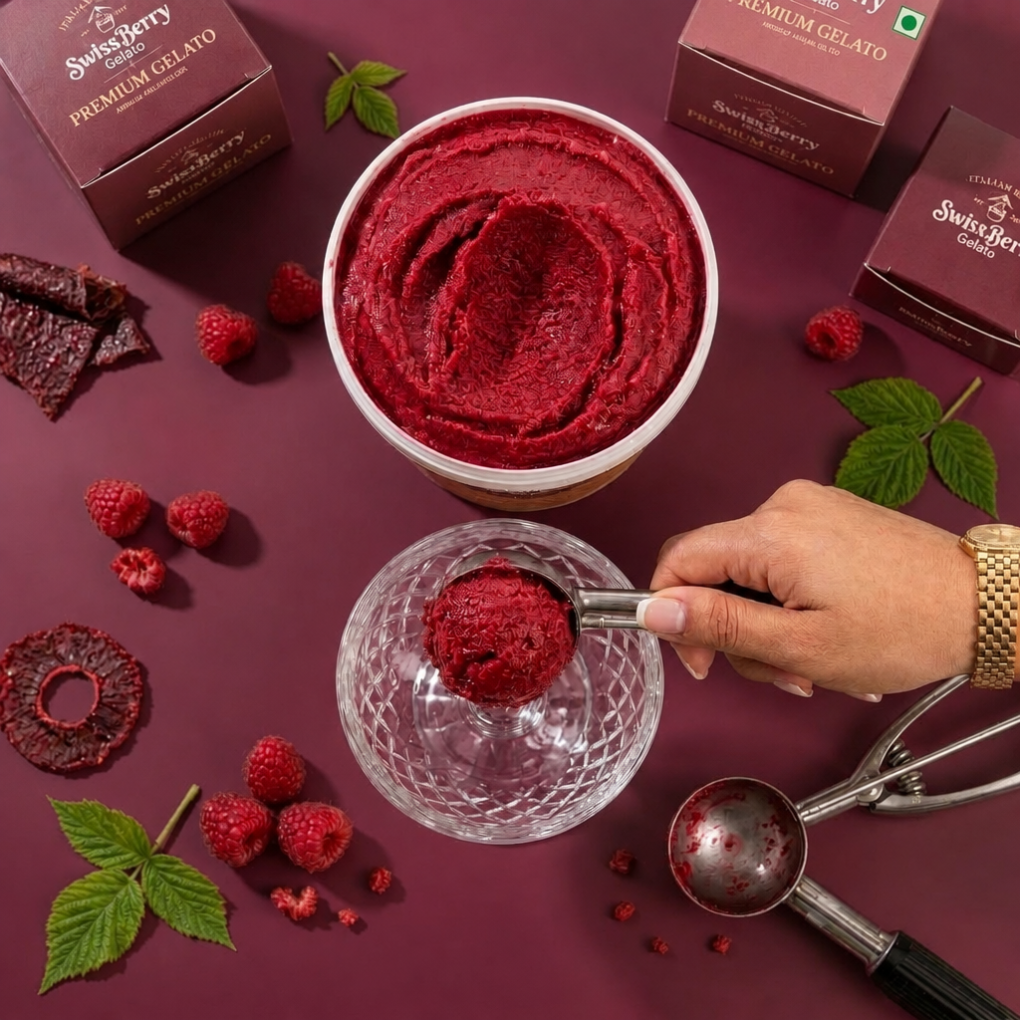 Raspberry Sorbet | Vegan Fruit Sorbet