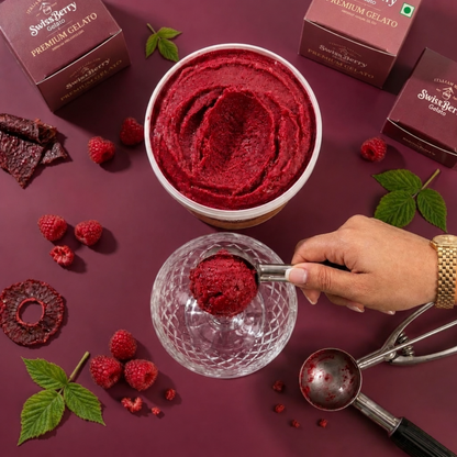 Raspberry Sorbet | Vegan Fruit Sorbet